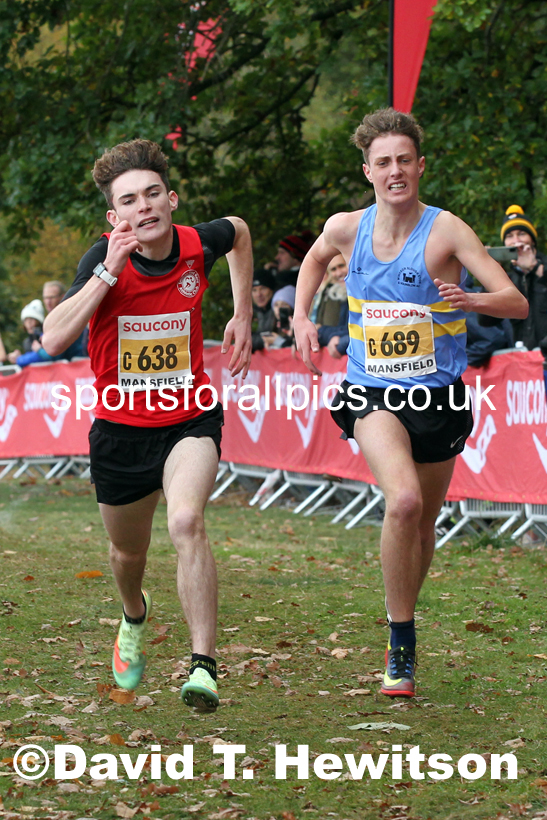 Mens under-17s 2021 National Cross Country Relays, Berry Hill Park, Mansfield. Photo: David T. Hewitson/Sports for All Pics